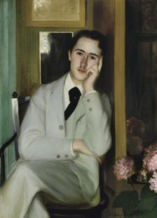 Portrait of André Gide (1869–1951) at the Age of 21, c1890. Creator: Blanche, Jacques-Émile (1861-1942).