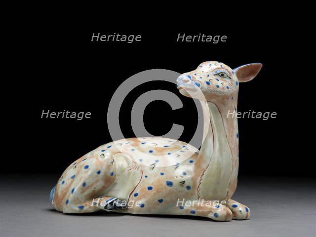 Figure of a reclining hind, c1680. Creator: Unknown.