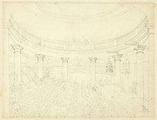 Study for Surrey Institution, from Microcosm of London, c. 1809. Creator: Augustus Charles Pugin.