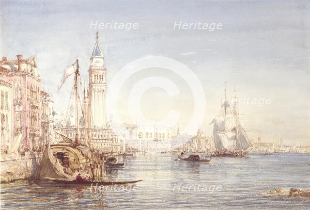 Venice, Evening, 1863. Creator: Felix Francois Georges Philibert Ziem.