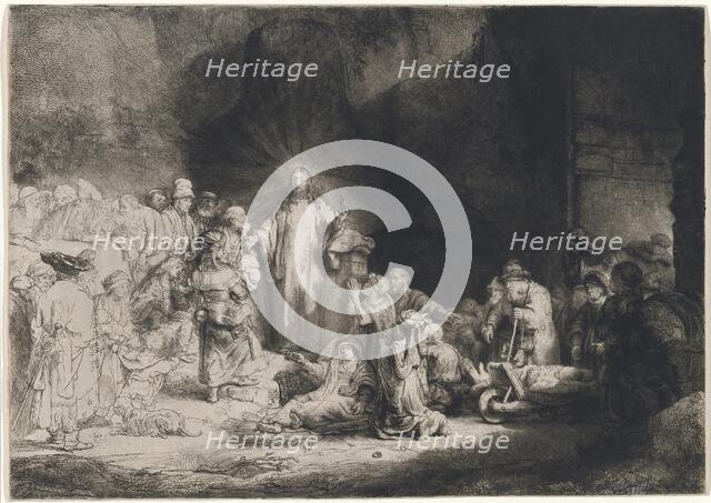 Christ Preaching (The Hundred Guilder Print), c. 1643/1649. Creator: Rembrandt Harmensz van Rijn.