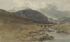 Landscape near Llyn Ogwen, Caernarvonshire (Wales), 1778-1847. Creator: Joshua Cristall.