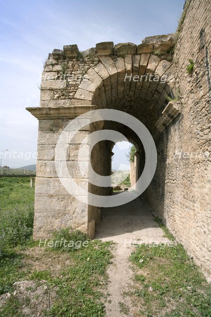 The gate at Bulla Regia, Tunisia. Artist: Samuel Magal