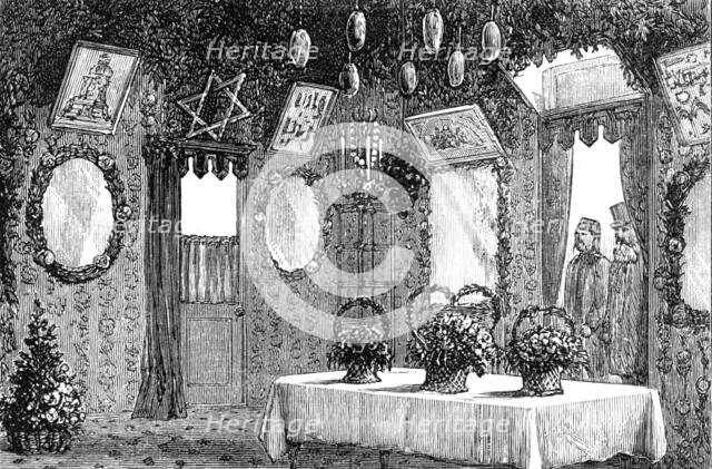 Sir Moses Montefiore's tent for the Jewish Feast of Tabernacles, 1883. Creator: Unknown.