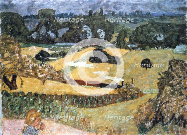 'Train and Bardes', (Landscape with a Goods Train), 1909. Artist: Pierre Bonnard