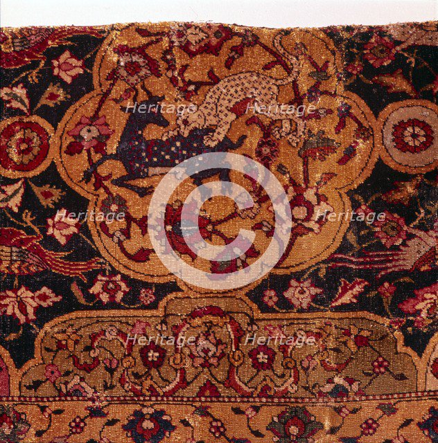 Detail of Persian Emperor Carpet, 16th century. Artist: Unknown.