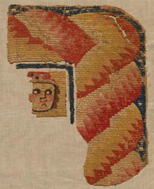 Fragment, Probably an Ornament from a Large Curtain, late 400s. Creator: Unknown.