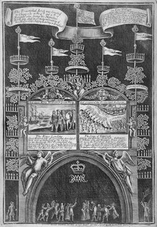 Triumphal arch on Cheapside, City of London, 1692. Artist: Anon