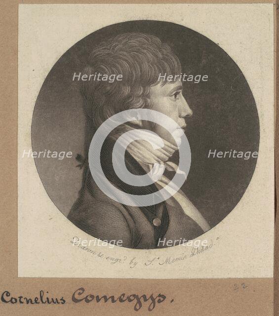 Cornelius Comegys, 1802. Creator: Charles Balthazar Julien Févret de Saint-Mémin.