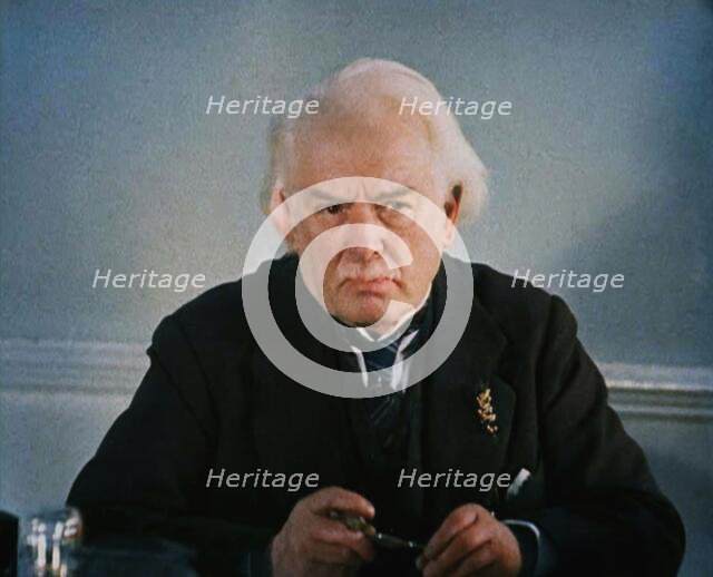 David Lloyd George Talking Directly to the Camera, 1930s. Creators: British Pathe Ltd, David Lloyd George.