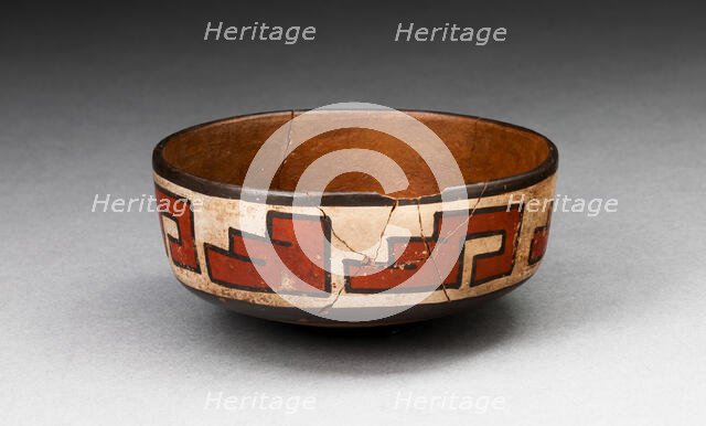 Bowl with Stepped-Fret Motif, 180 B.C./A.D. 500. Creator: Unknown.