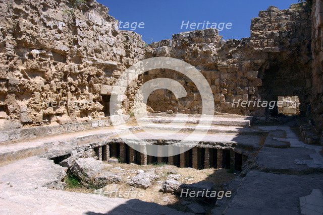 Roman hypocaust, Salamis, North Cyprus.