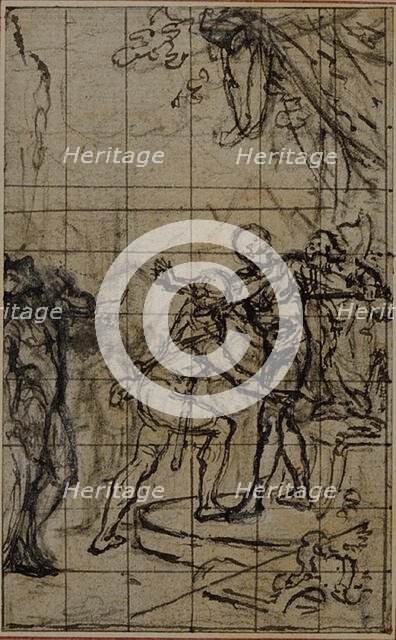 Study for an illustration in Tacitus "Tibère, ou Les Six Premiers Livres des Annales" B..., c. 1768. Creator: Hubert Francois Gravelot.