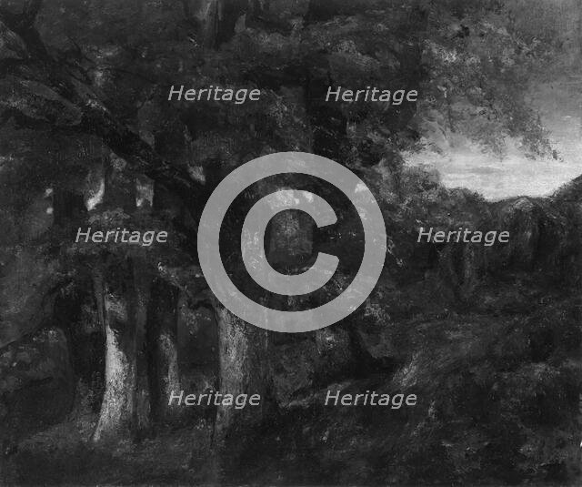 Wooded Landscape, 1819/77. Creator: Gustave Courbet.