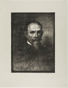 Steinlen, Frontal View, Head to the Right, 1859. Creator: Theophile Alexandre Steinlen.