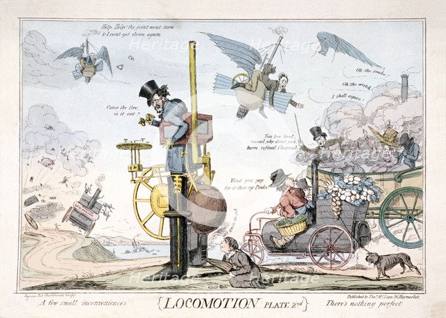'Locomotion', London, c1820. Artist: George Cruikshank