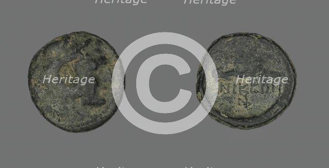Coin Depicting the Hero Herakles, about 168 BCE. Creator: Unknown.