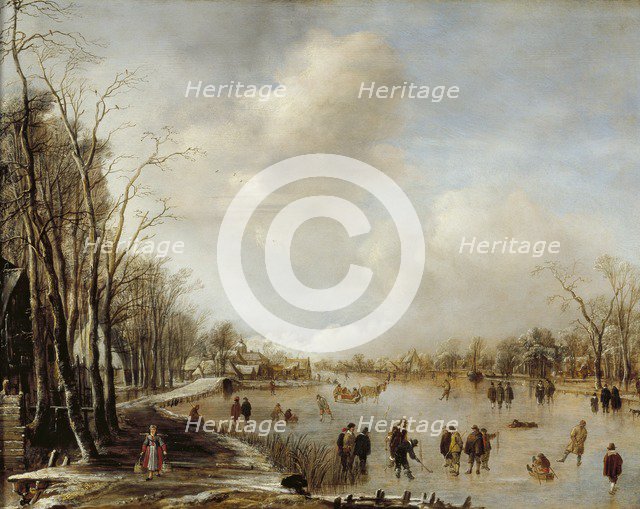 Winter Landscape, 1645. Artist: Aert van der Neer.