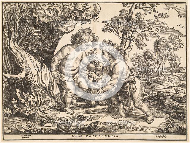 The Infant Christ and Saint John Playing with the Lamb. Creator: Christoffel Jegher.