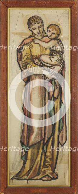 Virgin and Child, 1868. Creator: Sir Edward Coley Burne-Jones.