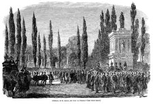 Funeral of Francois Arago, French astronomer, physicist and politician, Paris, 5 October 1853.. Artist: Unknown