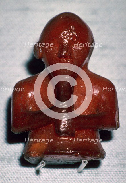 Amber Viking playing piece, 8th-11th century. Artist: Unknown