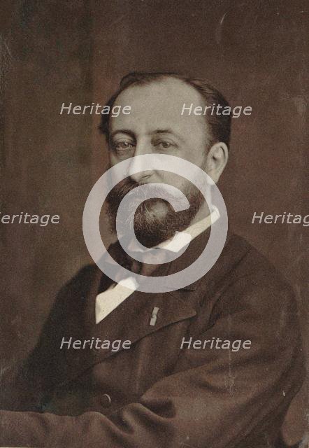 Portrait of the composer Camille Saint-Saëns (1835-1921), 1880. Creator: Anonymous.