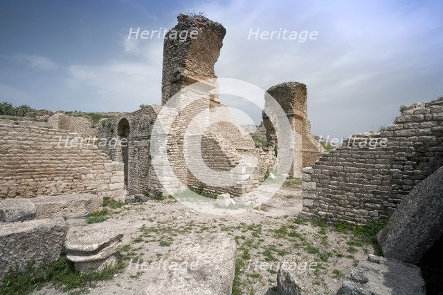 The Summer Baths at Dougga (Thugga), Tunisia. Artist: Samuel Magal