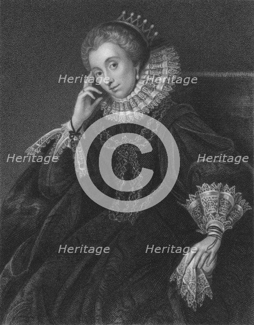 'Lucy Harington, Countess of Bedford', 1824. Artist: Samuel Freeman.