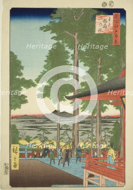 Oji Inari Shrine (Oji Inari no yashiro), from the series “One Hundred Famous Views...”, 1857. Creator: Ando Hiroshige.