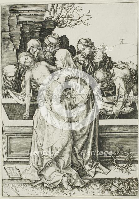 The Entombment, c. 1480. Creator: Martin Schongauer.