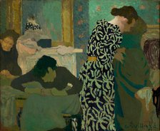 The Flowered Dress, 1891. Creator: Vuillard, Édouard (1868-1940).