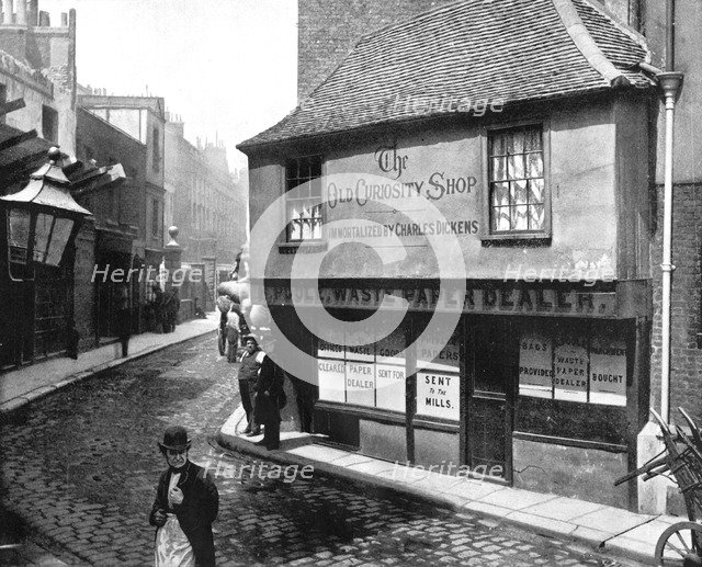 Old Curiosity Shop, London, 1893.Artist: John L Stoddard