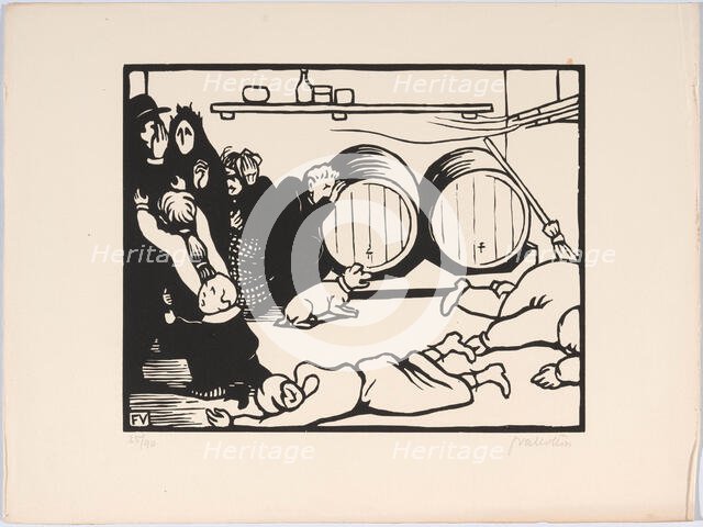 C'est la guerre (It's the war), 1915-1916. Creator: Vallotton, Felix Edouard (1865-1925).