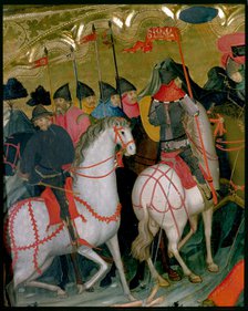 Beheading of St George (detail), table in the 'Altarpiece of the Virgin and St. George', tempera …