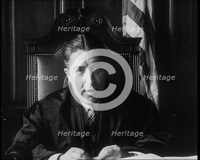 Male American Magistrate Speaking During Bruno Richard Hauptman's Bail Hearing in Connection...,1930 Creator: British Pathe Ltd.