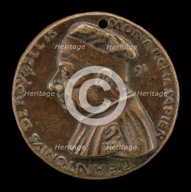 Antonio Roselli of Arezzo, 1380-1466, Jurist [obverse], probably 1460/1466. Creator: Bartolomeo Bellano.