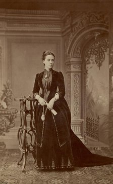 A portrait of Countess Sophia Sergeevna Ignatieva, wife of His Majesty's retinue..., 1880-89. Creator: I Milevskii.