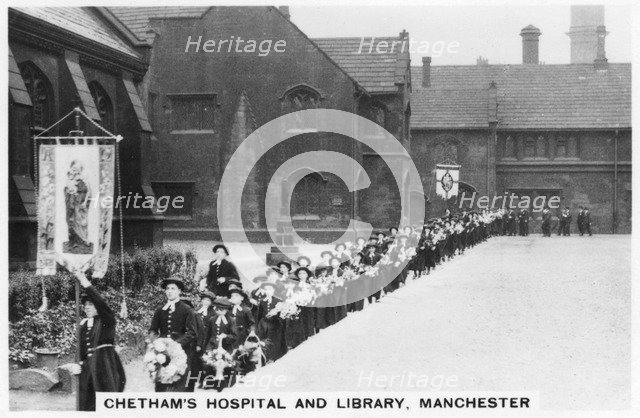 Chetham's Hospital and Library, Manchester, 1937. Artist: Unknown