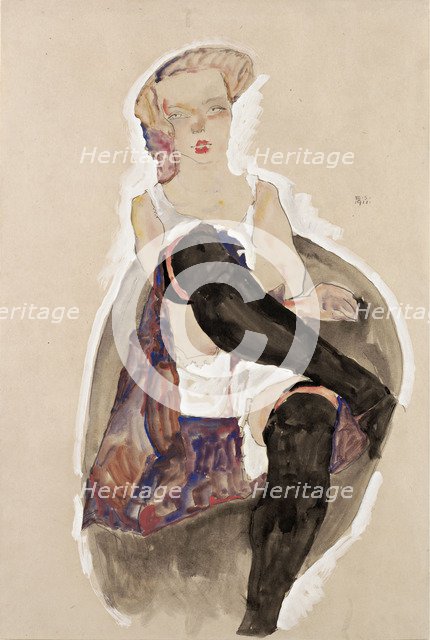 Girl with Crossed Legs, 1911.