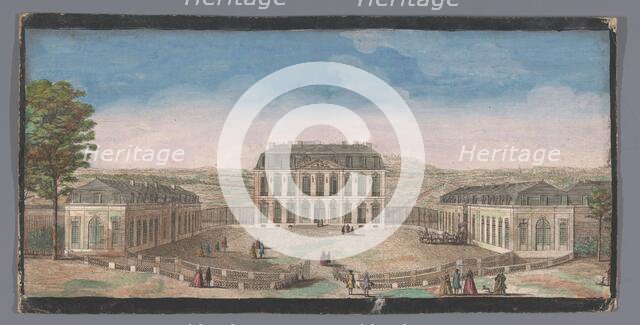 View of the front of the Chateau de Belle-Vue in Meudon, 1700-1799. Creators: Anon, Jacques Rigaud.