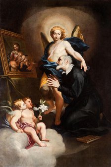 Saint Philip Neri in prayer, 1670. Creator: Maratta, Carlo (1625-1713).