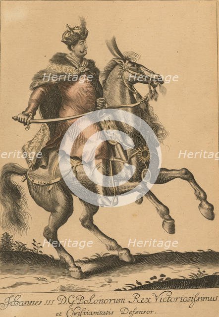 John III Sobieski (1629-1696), King of Poland and Grand Duke of Lithuania, 1683. Artist: Anonymous  