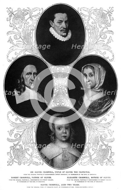 The Cromwell family, 1899. Artist: Unknown