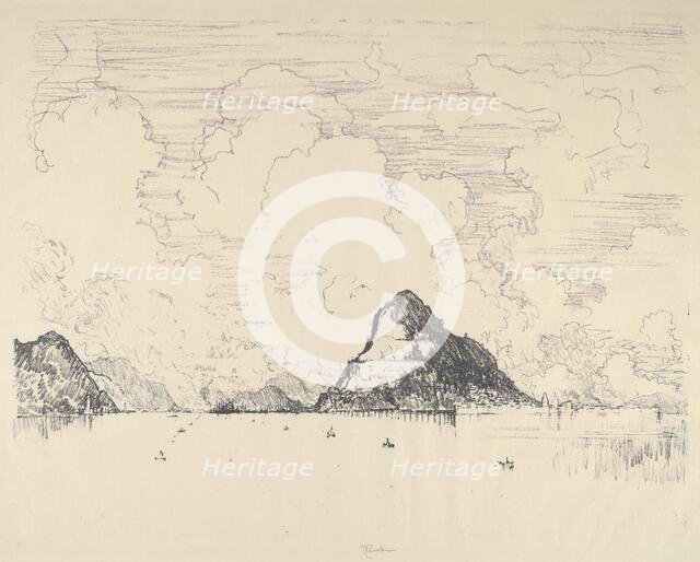Entrance to the Canal from the Pacific, 1912. Creator: Joseph Pennell.