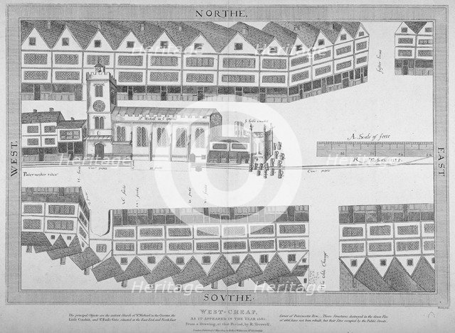 Cheapside, City of London, 1585 (1814). Artist: Bartholomew Howlett