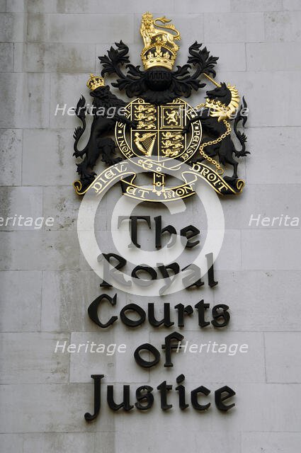 The Royal Courts of Justice (Law Courts), London, England, 2008.  Creator: LTL.