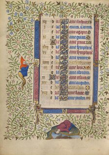 Calendar Page for August continued; Book of Hours, about 1410. Creator: Unknown.