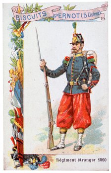 French Foreign legionnaire, 1860, (20th century). Artist: Unknown