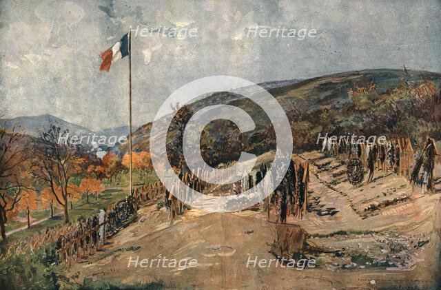 'Le cimetiere de Moosch', 1916. Creator: Charles-Jules Duvent.